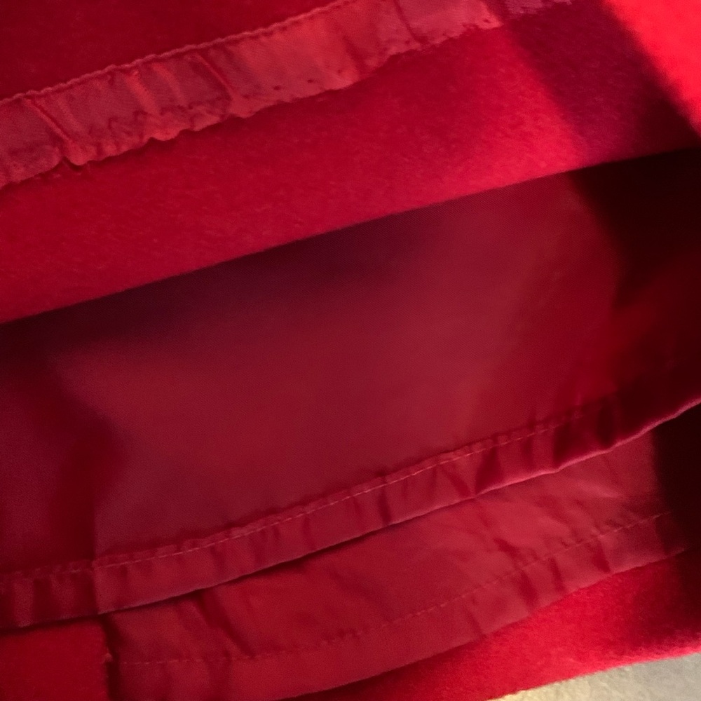 J. Crew Red Wool Pencil Skirt - Picture 4 of 8
